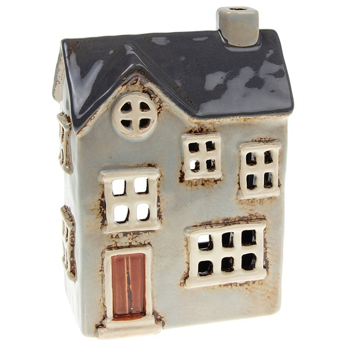 Grey Country House | Village Pottery Tealight Holder
