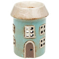 Casa rotonda acqua | Bruciatore per cera Tealight in ceramica del villaggio