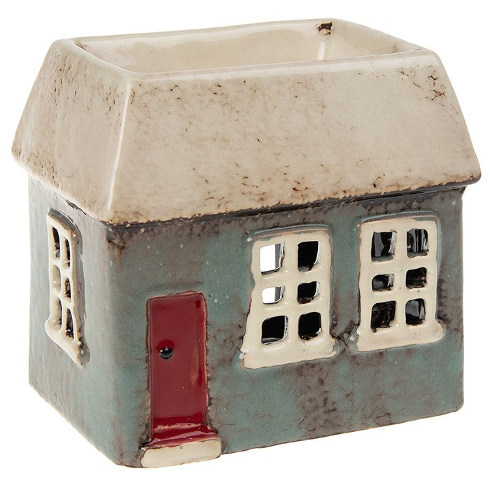 Dark Grey Oblong House | Village Pottery Tealight Wax Burner