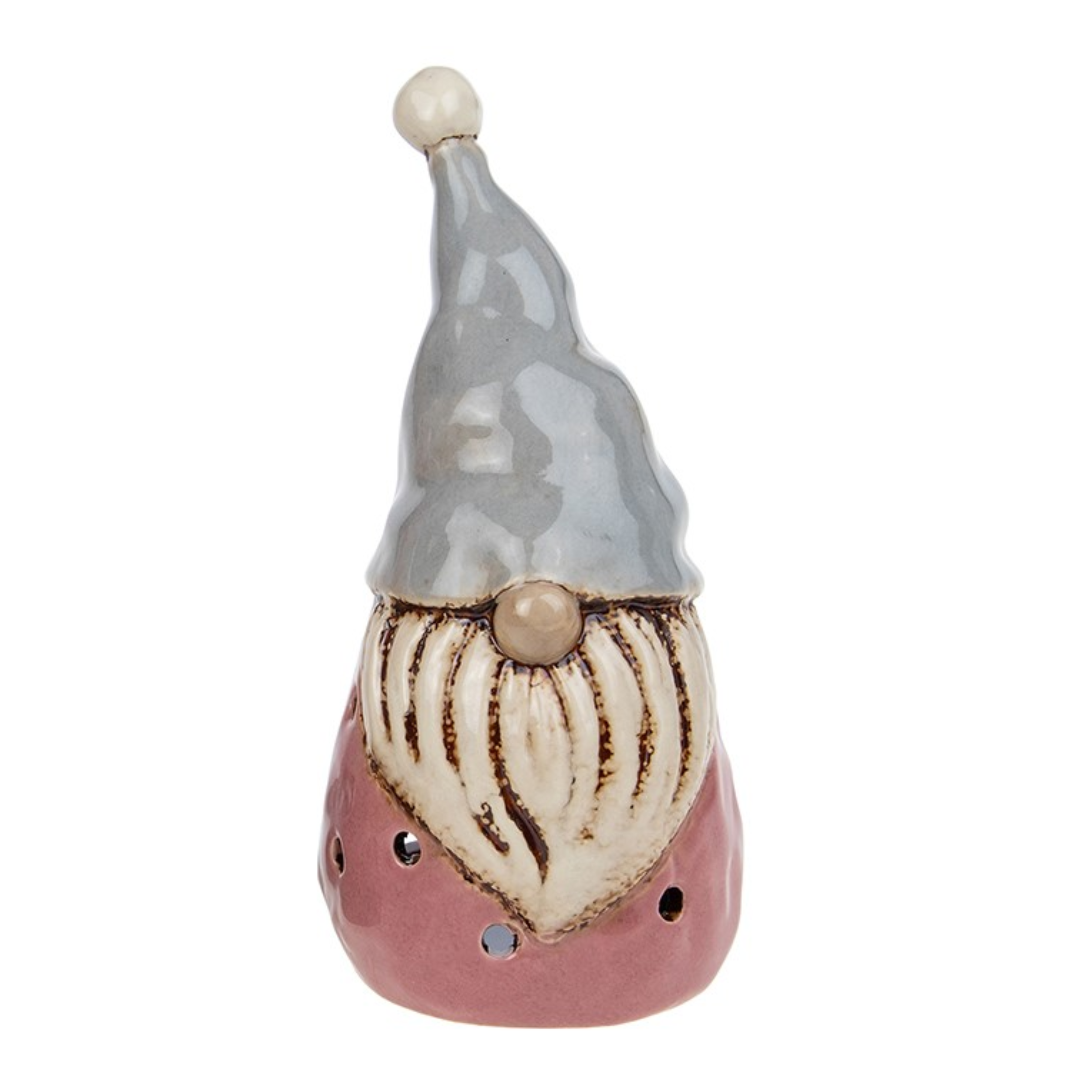 Gonk rosa grande | Portacandele in ceramica del villaggio