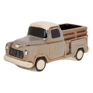 Camion grigio | Fioriera in ceramica del villaggio