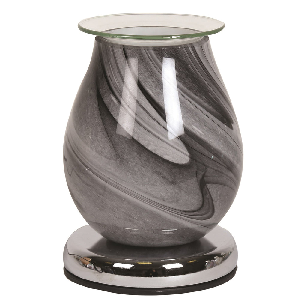 Grey Marble Oval | Electric Touch Sensitive Wax Burner