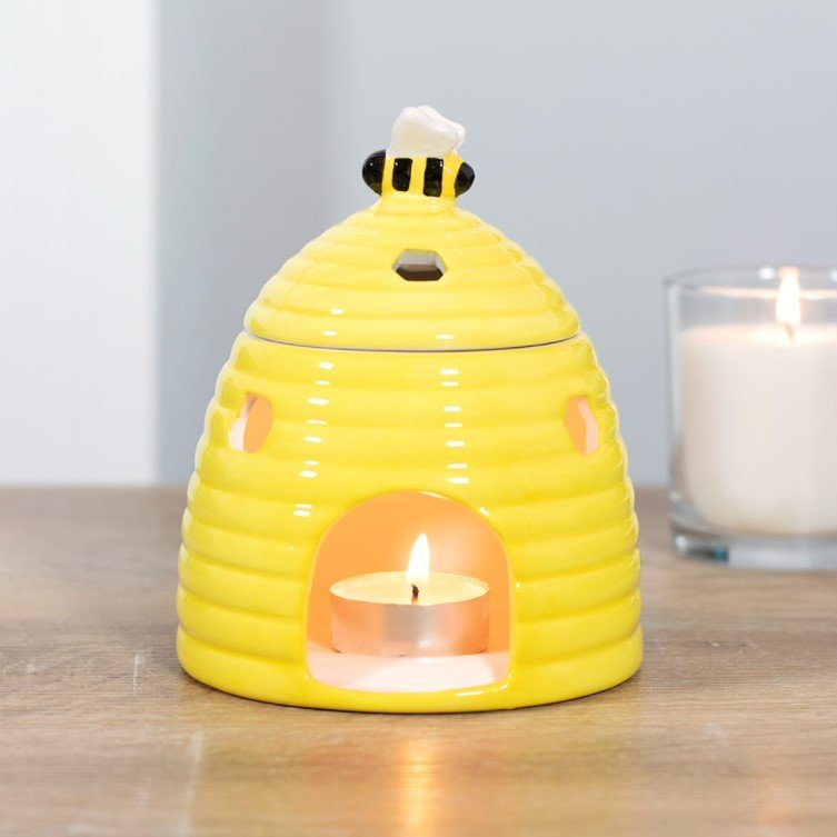 Yellow Beehive  Tealight Wax Burner – Just Wicks Limited