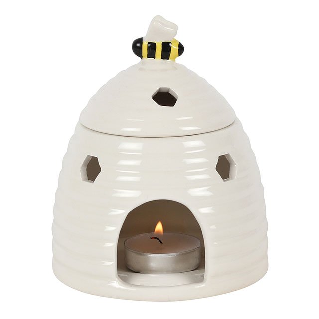 White Beehive | Tealight Wax Burner