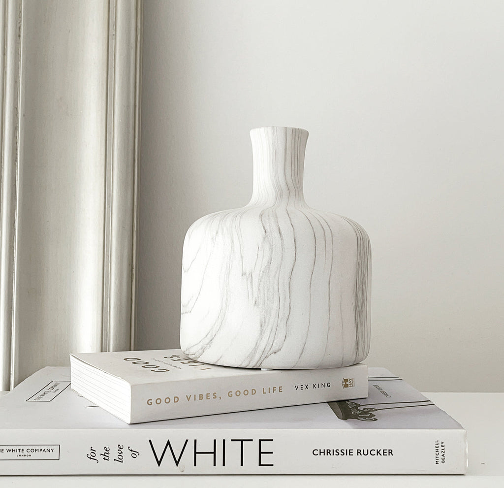 Riley White Marble | Opulence Vase
