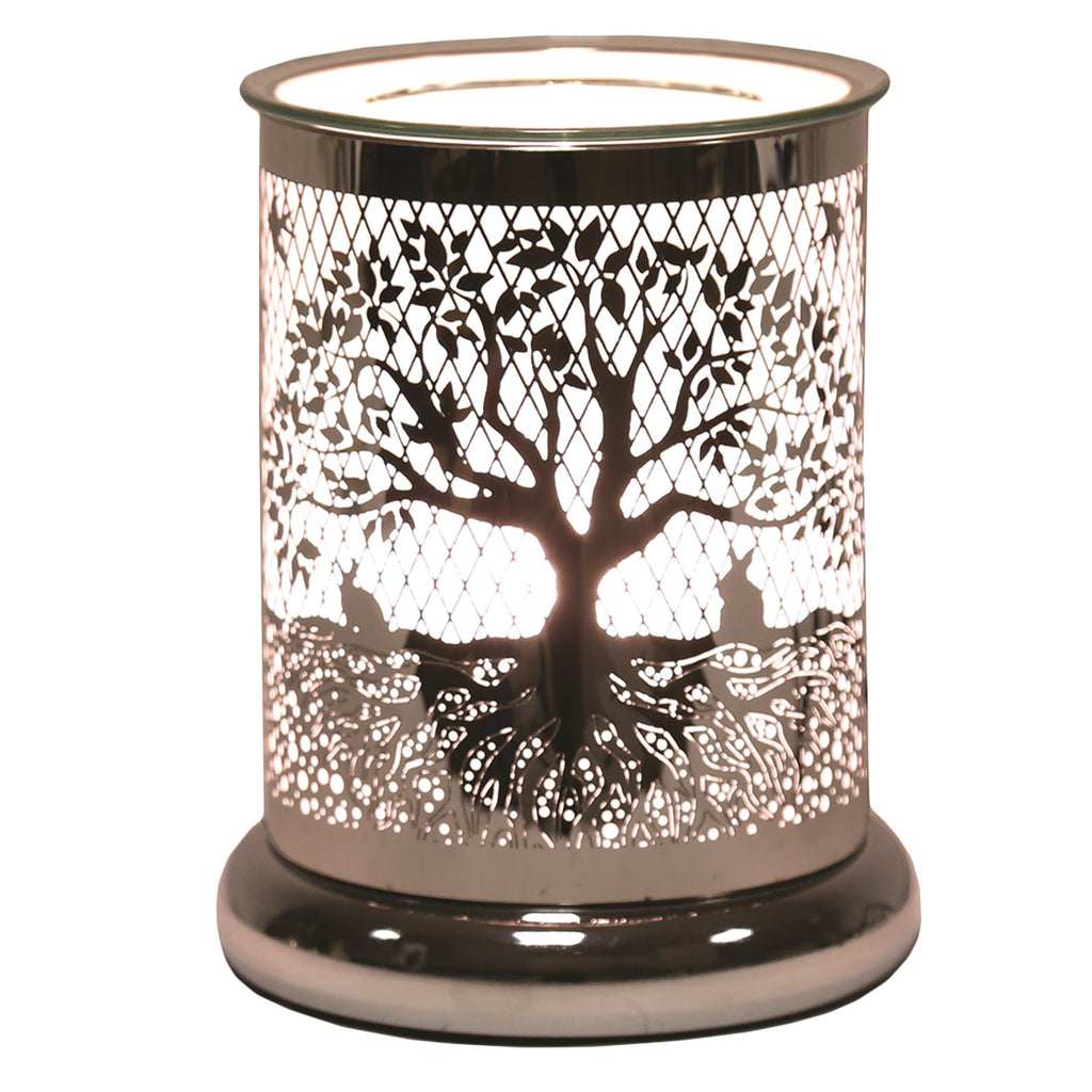 Chrome Shimmer Tree | Electric Touch Sensitive Wax Burner